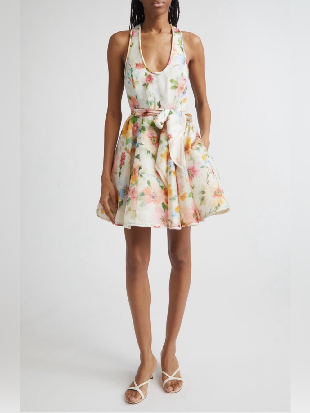 NWT Authentic ZIMMERMANN Floral Alchemy  Mini Dress 0 AU/4 US